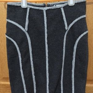 Urban outfitters gray wool skirt
